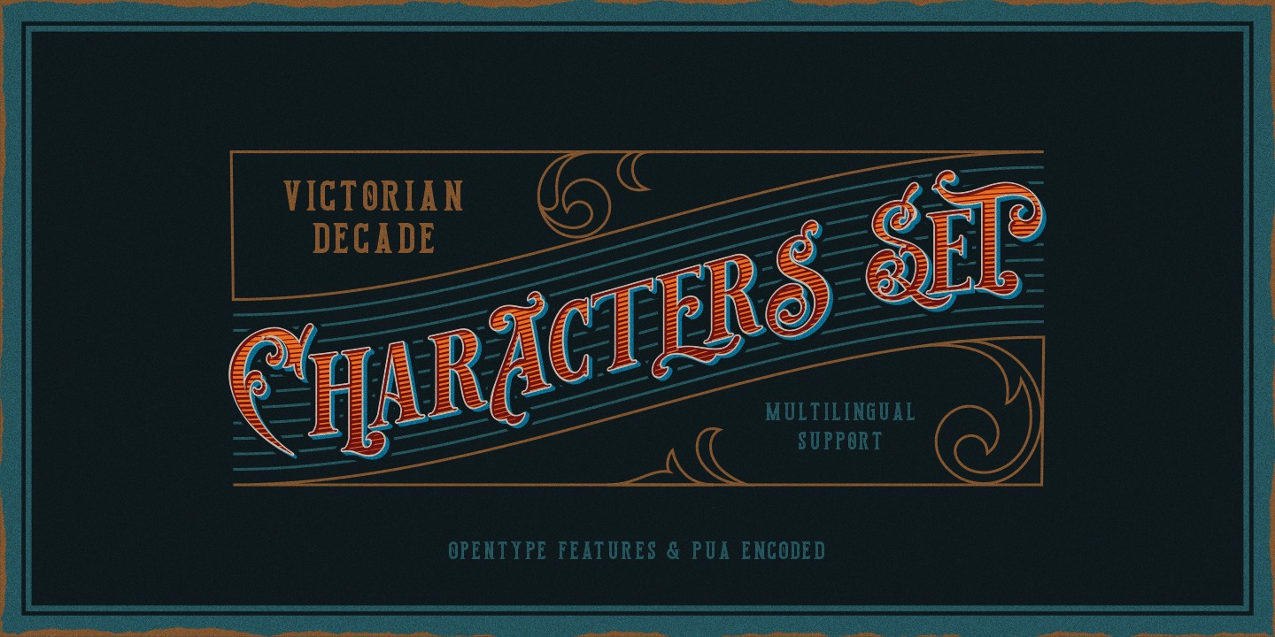 Beispiel einer Victorian Decade-Schriftart #2